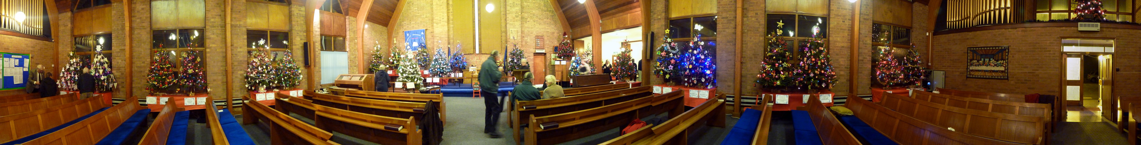 Brownhills Methodist Church Xmas Tree Festival