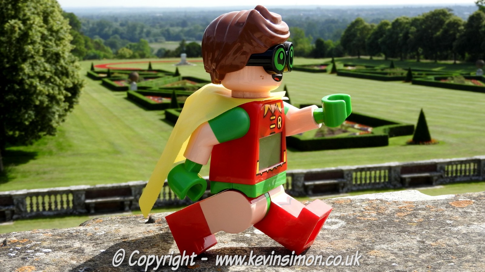 Lego Robin Visit To Cliveden Gardens